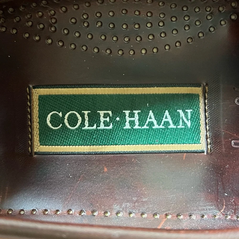Cole Haan Classic Brown Leather Men’s Tassel Loafers Size 10